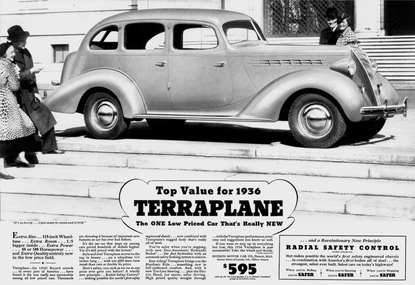 1936 Hudson Auto Advertising